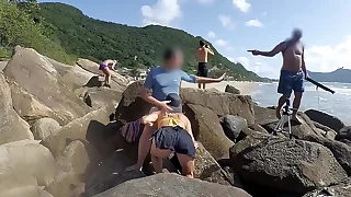 Passers-by were outraged&comma; but she continued to suck and ask pardon to mad about her irritant